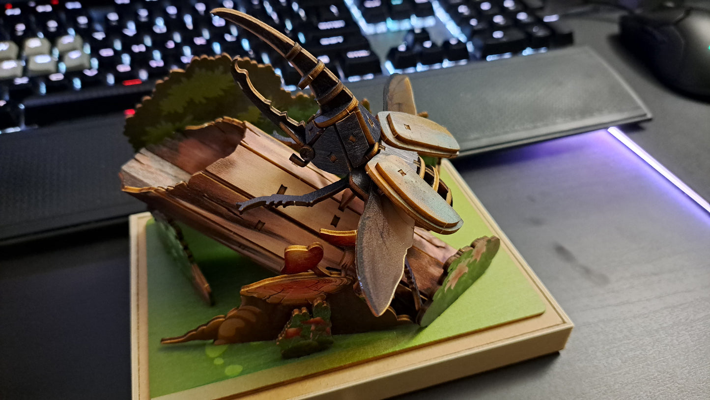 โถ Hercules Beetle - High Quality 3D Wooden Insects Puzzle (2022 ver.)