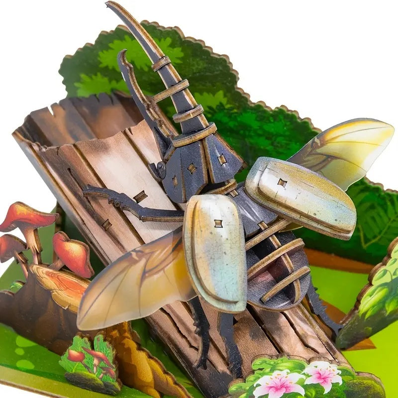โถ Hercules Beetle - High Quality 3D Wooden Insects Puzzle (2022 ver.)