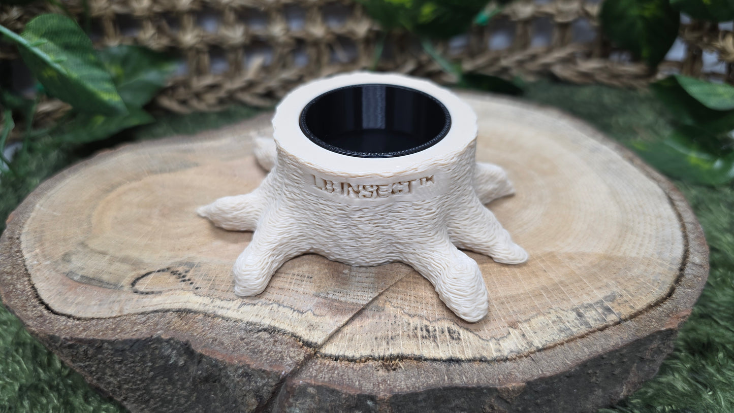 ▶ LB Jelly Holder - Natural Stump Style Feeder (For All 16g insect Jelly)