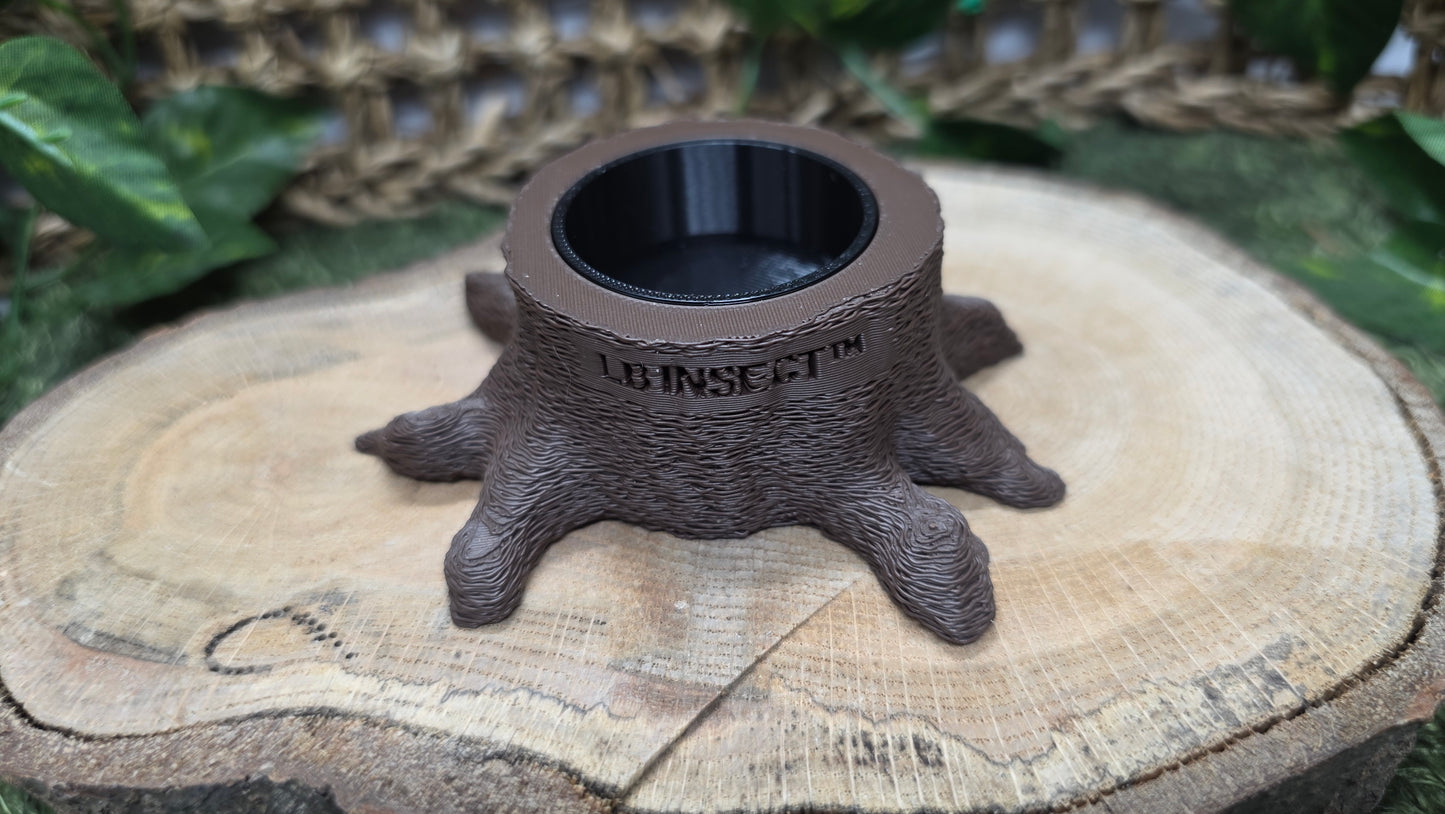 ▶ LB Jelly Holder - Natural Stump Style Feeder (For All 16g insect Jelly)