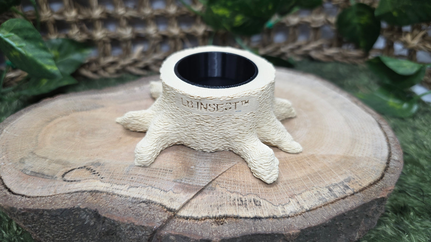 ▶ LB Jelly Holder - Natural Stump Style Feeder (For All 16g insect Jelly)