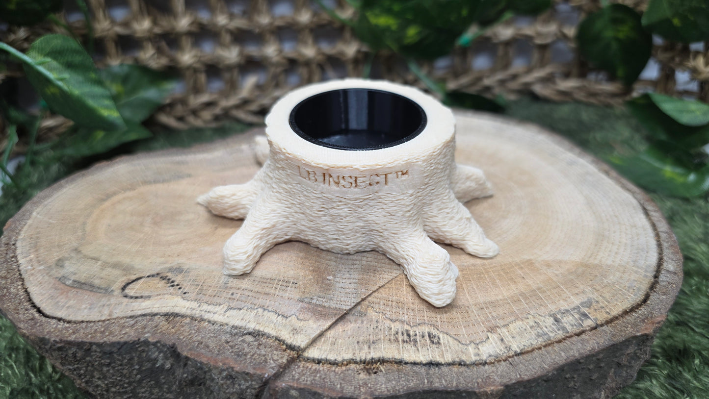 ▶ LB Jelly Holder - Natural Stump Style Feeder (For All 16g insect Jelly)