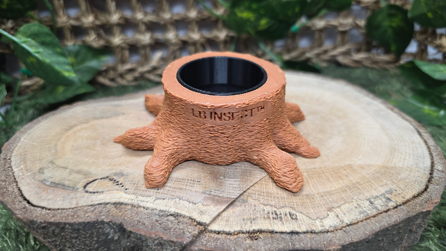 ▶ LB Jelly Holder - Natural Stump Style Feeder (For All 16g insect Jelly)