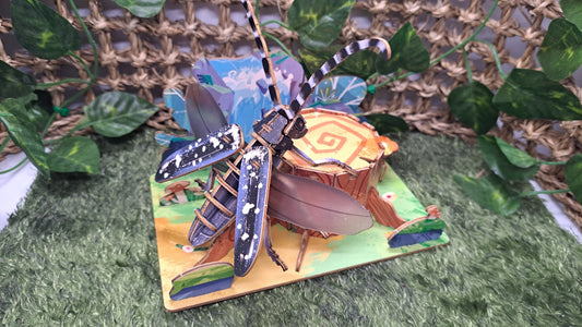 ▶ Longhorn beetle - High Quality 3D Wooden Insects Puzzle (2024 ver.)