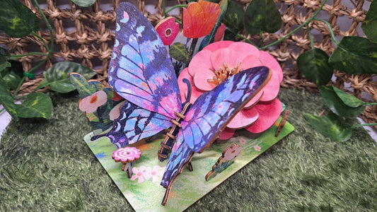 ▶ Butterfly - High Quality 3D Wooden Insects Puzzle (2024 ver.)