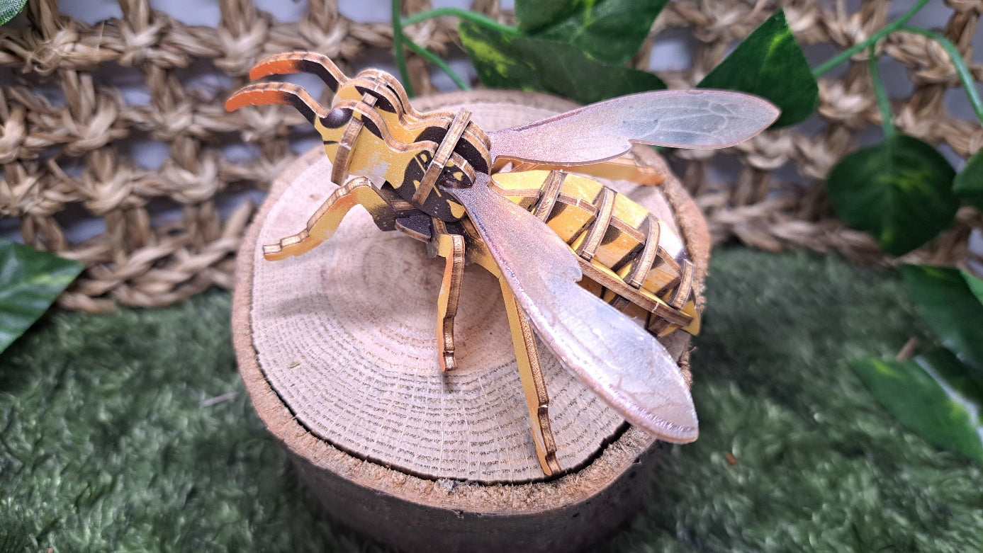 ▶ Bee & Hive - High Quality 3D Wooden Insects Puzzle (2024 ver.)